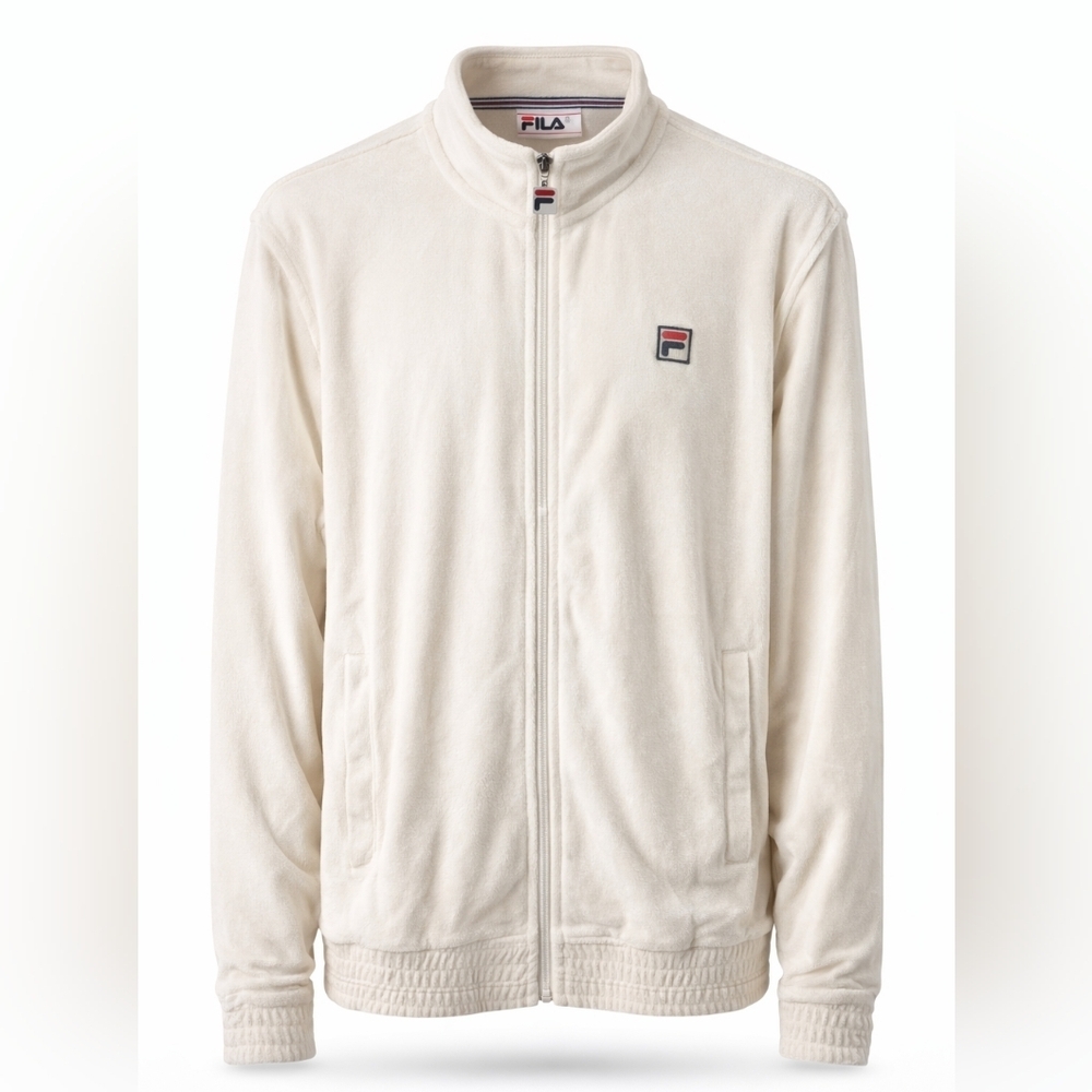 FILA Men's O-Fit Velour Track Jacket.